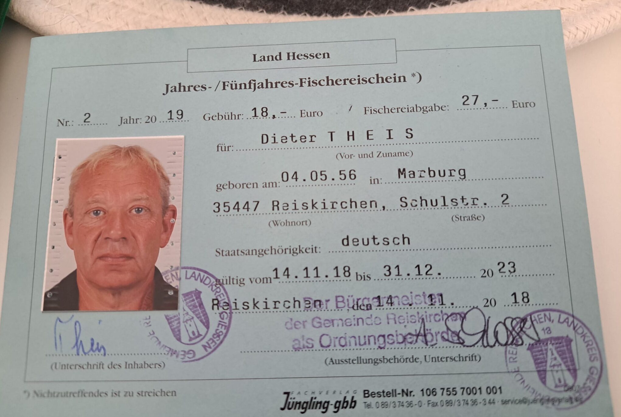 Angelschein kaufen